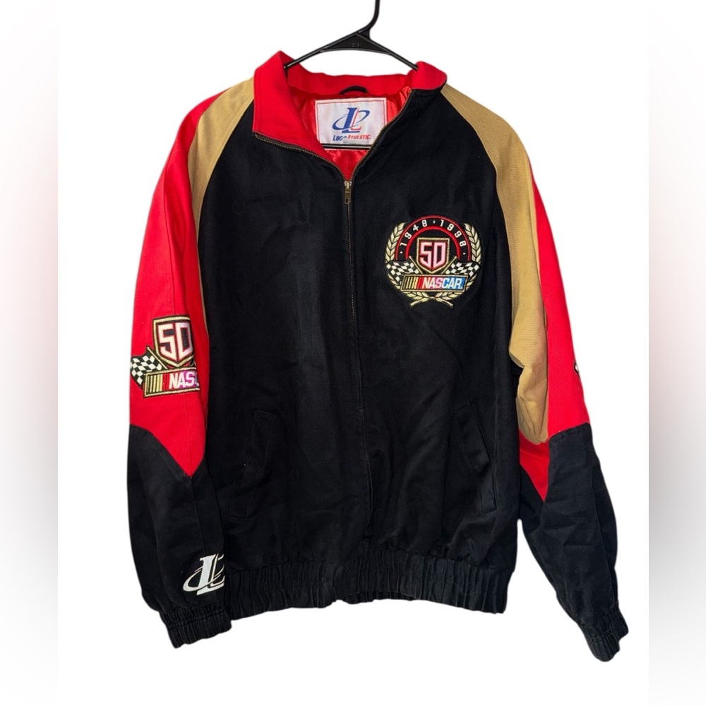 Vintage Logo Athletic 1948-98 50TH Anniversary NASCAR Full Zip Jacket Sz Medium